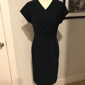 Brooks Brothers Navy Crepe Dress - Size 6